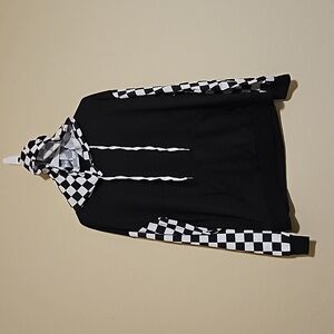 Racing stripe long sleeve hoodie